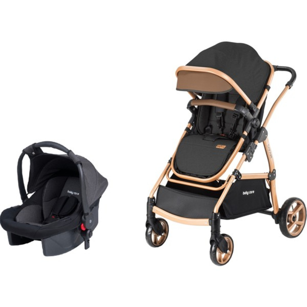 Baby Care BC-310 Safari Trio Travel Bebek Arabası Puset Gold-Siyah ( Z ) - Renkli Bebek Arabası-Puset Aksesuarları Fiyatı