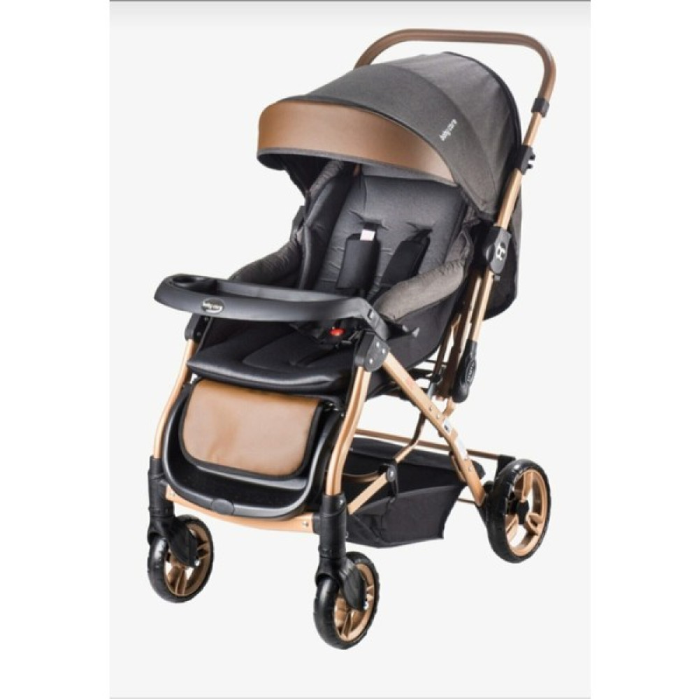 Baby Care Bc 65 Capron Çift Yönlü Alüminyum  Bebek Arabası  + Ayak Örtüsü - Gold - Siyah Bebek Arabası-Puset Aksesuarları Fiyatı