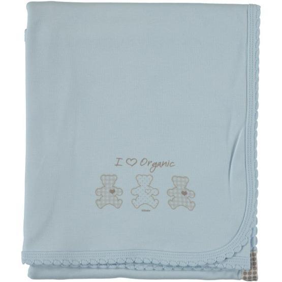 Baby Center S75998 Organik Mavi Penye Bebek Battaniyesi Bebek Battaniyesi Fiyatı