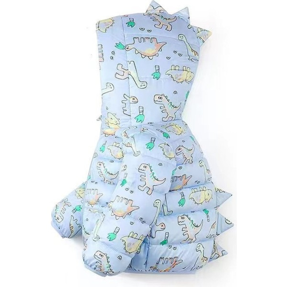 Baby Coat Karikatür Desenli Kışlık Bebek Kabanı - Açık Mavi (Yurt Dışından) Bebek Montu Fiyatı