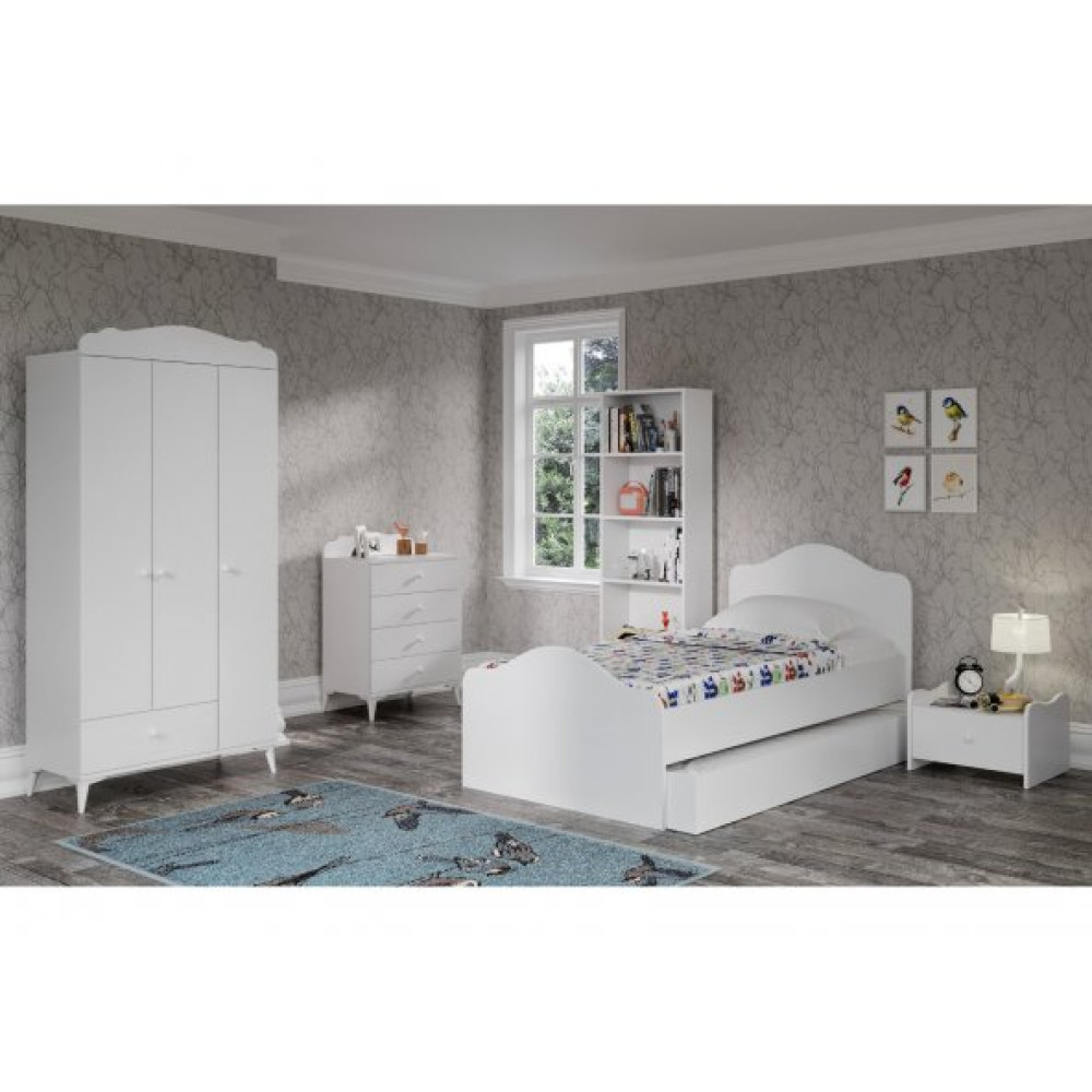 Baby Darling Kanguru Yavrulu Cocuk Odasi Beyaz 100 Mdf Oda Mobilyası Takımı Fiyatı