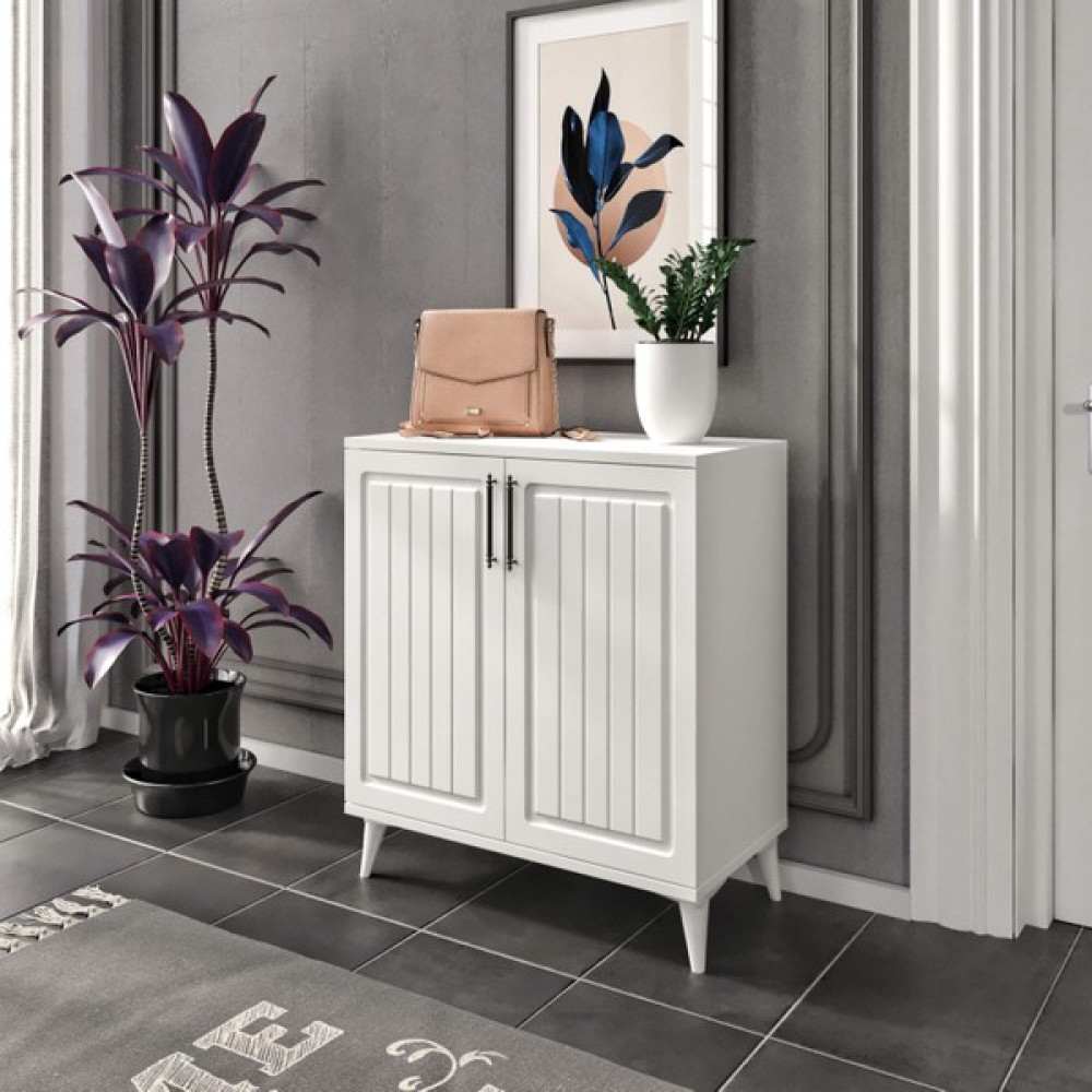 Baby Darling Latte 4 Bölmeli Ayakkabılık %100 Mdf - Beyaz Ayakkabılık Fiyatı