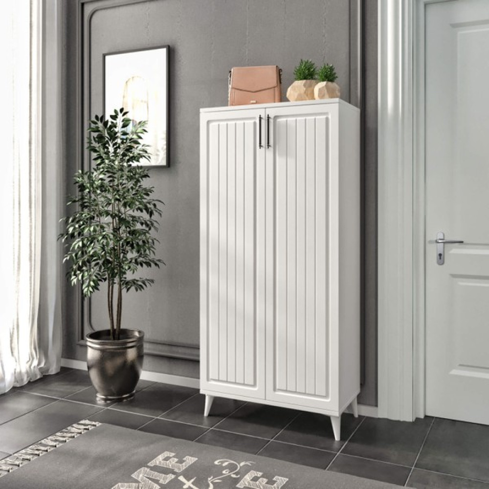 Baby Darling Rose 7 Bölmeli Ayakkabılık %100 Mdf - Beyaz Ayakkabılık Fiyatı
