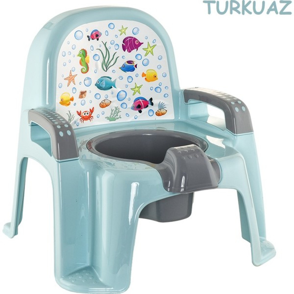 Baby Design Afacan Çocuk Lazımlık | Koltuk Tipi - Turkuaz Bebek Lazımlık Fiyatı