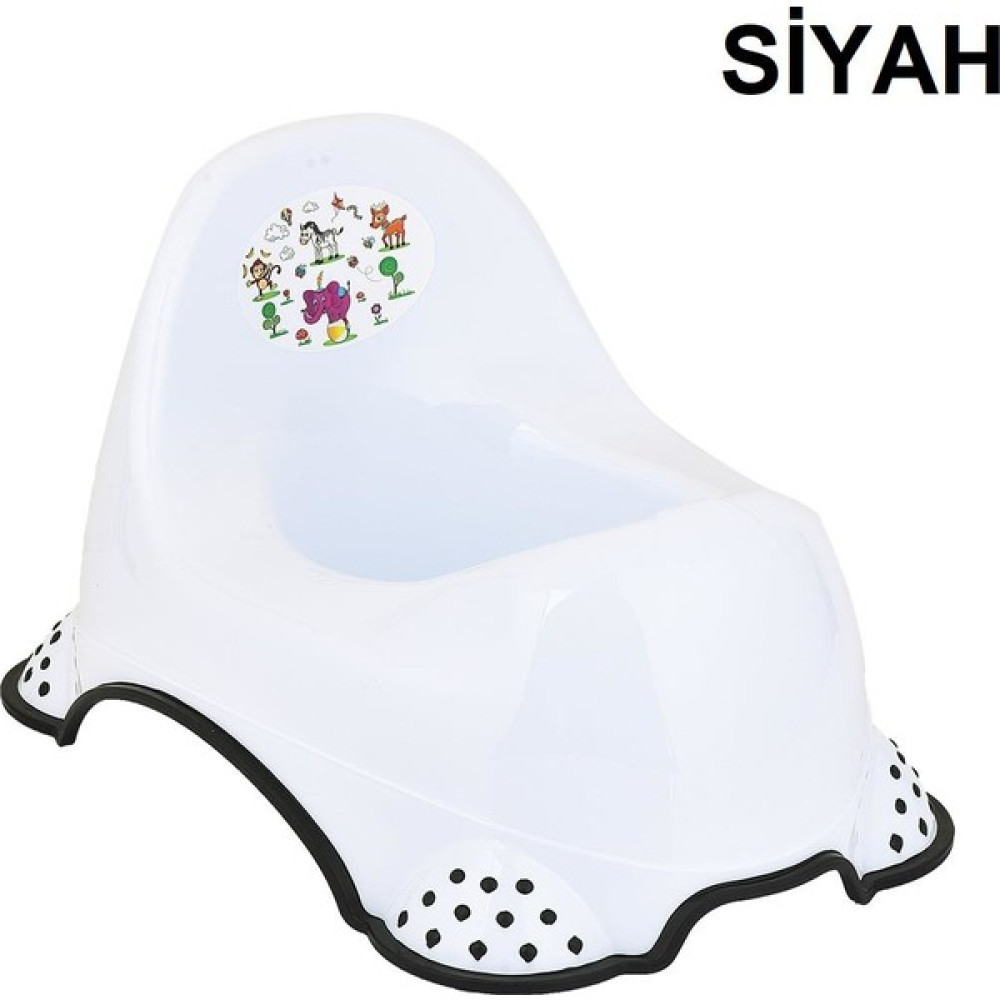 Baby Design Çocuk Lazımlık - Beyaz - Siyah Bebek Lazımlık Fiyatı