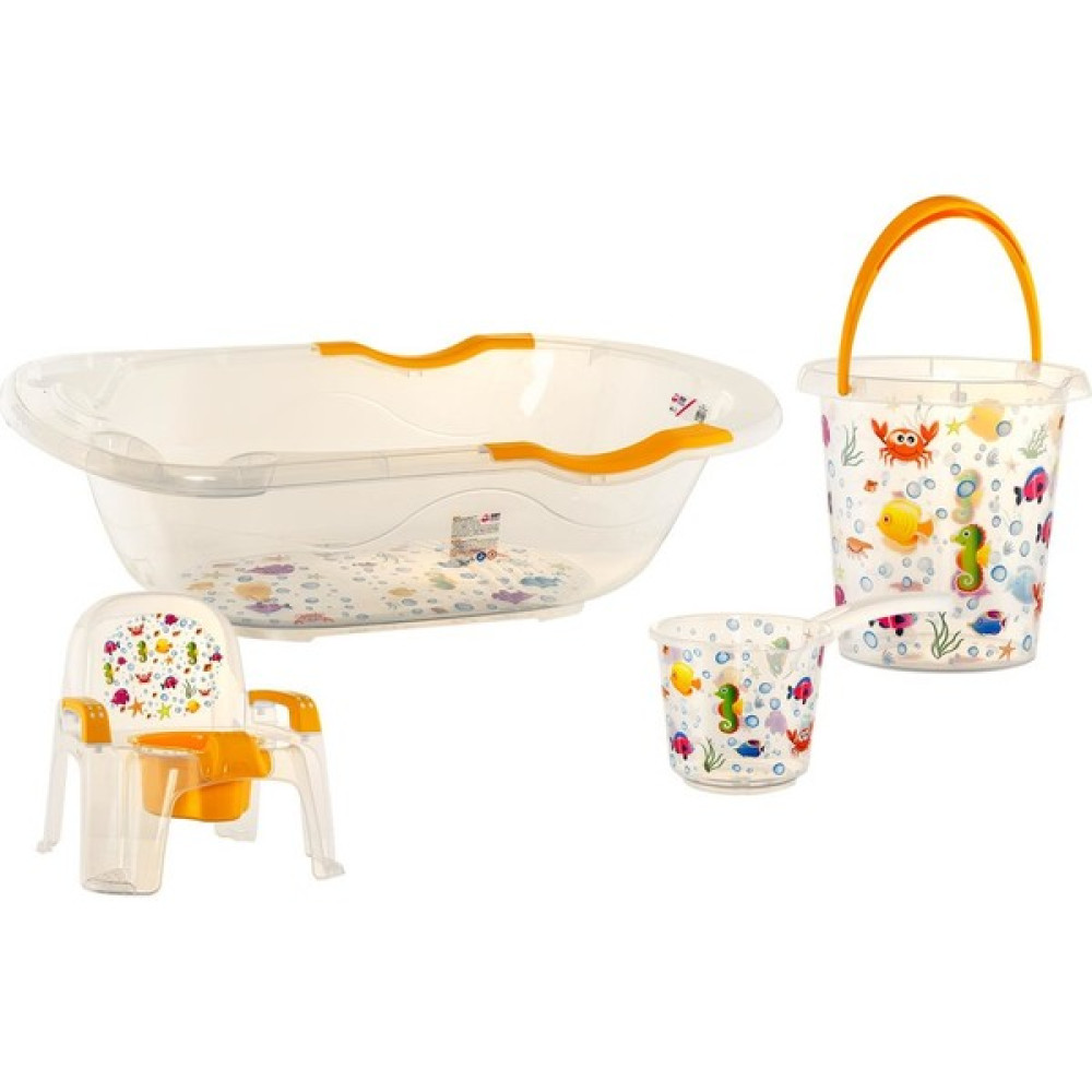 Baby Design Şeffaf Bebek Banyo Seti | Baby set Bebek Banyo Küveti Fiyatı