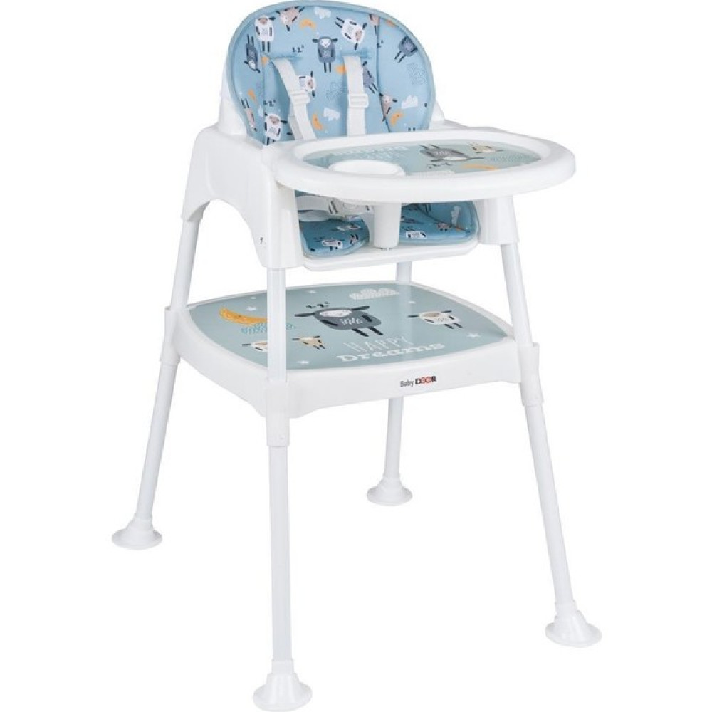 Baby Door Babydoor & Mama Kuzu Çalışma Masalı Pedli Mama Sandalyesi 3 In 1 - Kırmızı Mama Sandalyesi Fiyatı