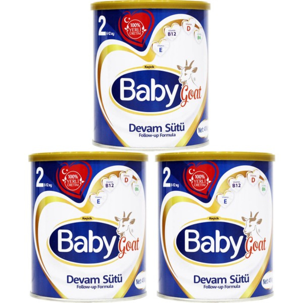 Baby Goat 2 Keçi Sütü Bazlı Bebek Sütü 400 gr - 3'lü Bebek Beslenme Gereçleri Fiyatı