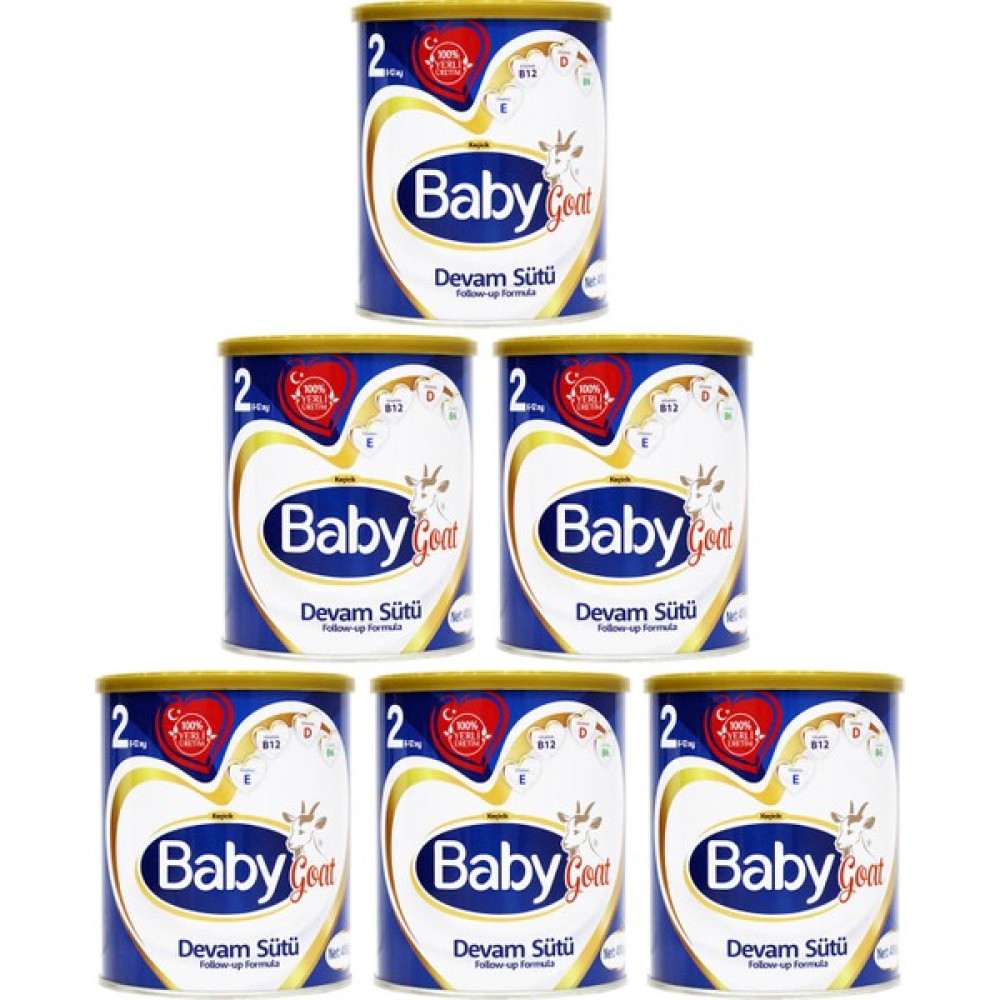 Baby Goat 2 Keçi Sütü Bazlı Bebek Sütü 400 gr - 6'lı Bebek Beslenme Gereçleri Fiyatı