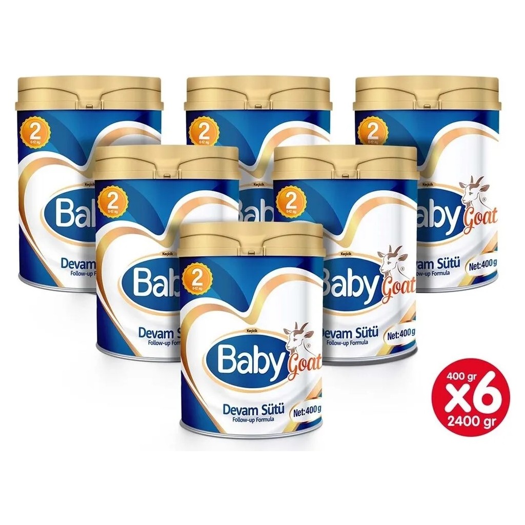 Baby Goat 2 Keçi Sütü Bazlı Biberon Maması 400 gr - 6'lı 6-9 Ay Bebekler İçin Sütlü Biberon Fiyatı