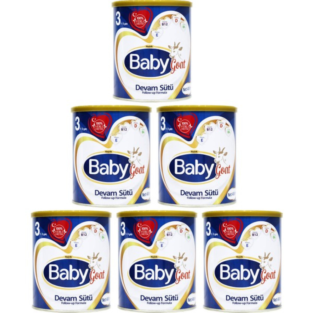 Baby Goat 3 Keçi Sütü Bazlı Devam Sütü 400 gr x 6 Adet Bebek Mamaları Fiyatı
