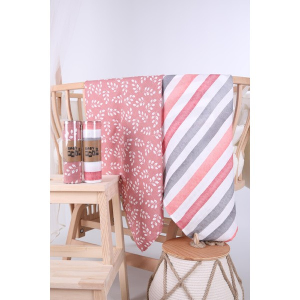 Baby Hola Babyhola 2'li Müslin Örtü Seti 80X80CM Desenli Kutulu Organik Hediyelik Emzirme Alt Açma Yenidoğan Puset Örtüsü - Gri Hamilelik ve Emzirme Fiyatı