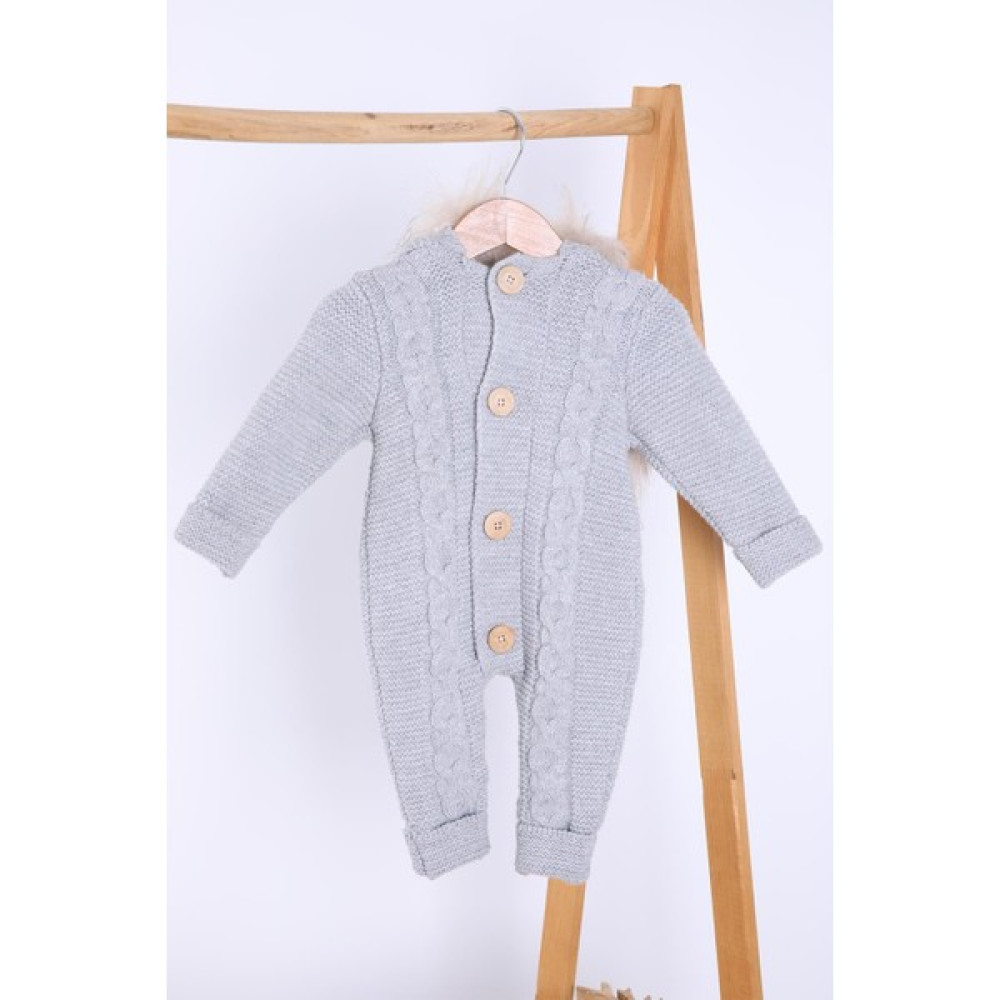 Baby Hola Babyhola Kalın Triko Içilsoft Tulum Kız Erkek Bebek Çocuk Kapüşonlu Kışlık Dış Tulum 5713 Bebek Tulumu Fiyatı