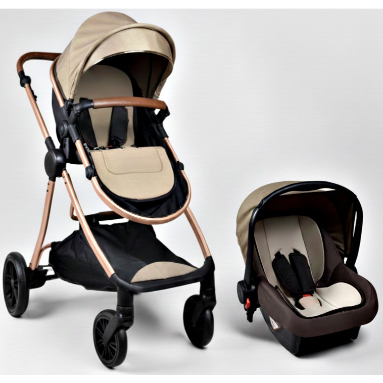Baby Home 1010 Qool Çift Yönlü 6 In 1 Travel Sistem Bebek Arabası - Gold Kahve Bebek Arabası ve Pusetler Fiyatı