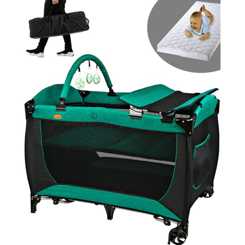 Baby Home 560 Golite 70X110 Bebek Oyun Parkı Yatak Sepet Beşik Sünger Yatak Hediye - 70 x 110 cm - Yeşil Park Yatak / Oyun Parkı Fiyatı