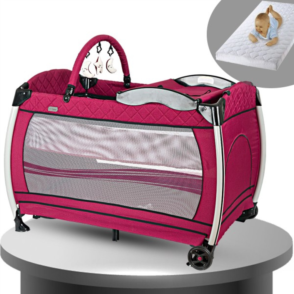 Baby Home 600 Nanny 70x110 Bebek Oyun Parkı Park Yatak Beşik + Yatak - Pembe Park Yatak / Oyun Parkı Fiyatı