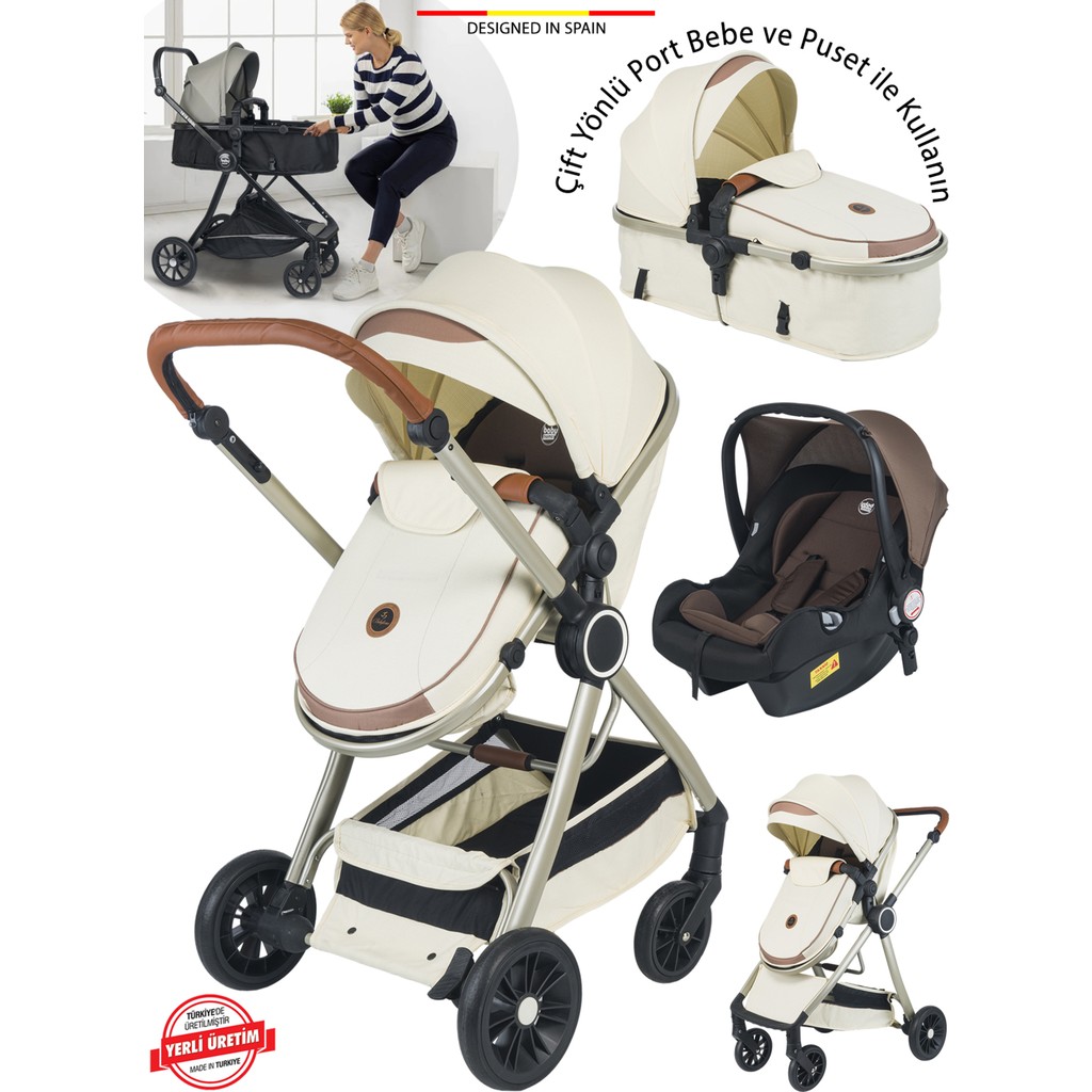 Baby Home 990 Neo 6 In 1 Travel Sistem Bebek Arabası - Bej Bebek Arabası ve Pusetler Fiyatı