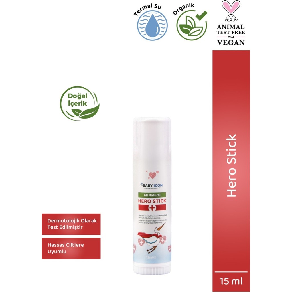 Baby Icon Organik Vegan Hero Stick 15 ml Hassas Ciltler İçin Doğal İçerikli Bakım SSD / Solid State Drive Fiyatı