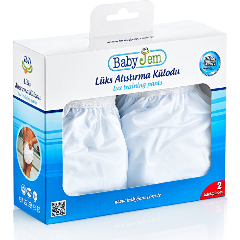 Baby Jem Alıştırma Külodu Kutulu 2 Li 3 Yaş Beyaz Bebek Külodu Fiyatı