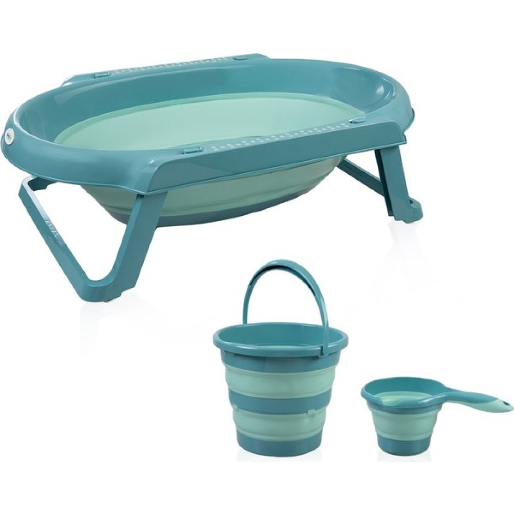 Baby Jem Katlanır 3'lü Banyo Set - Turkuaz - Yenidoğan Oto Boyaları Fiyatı