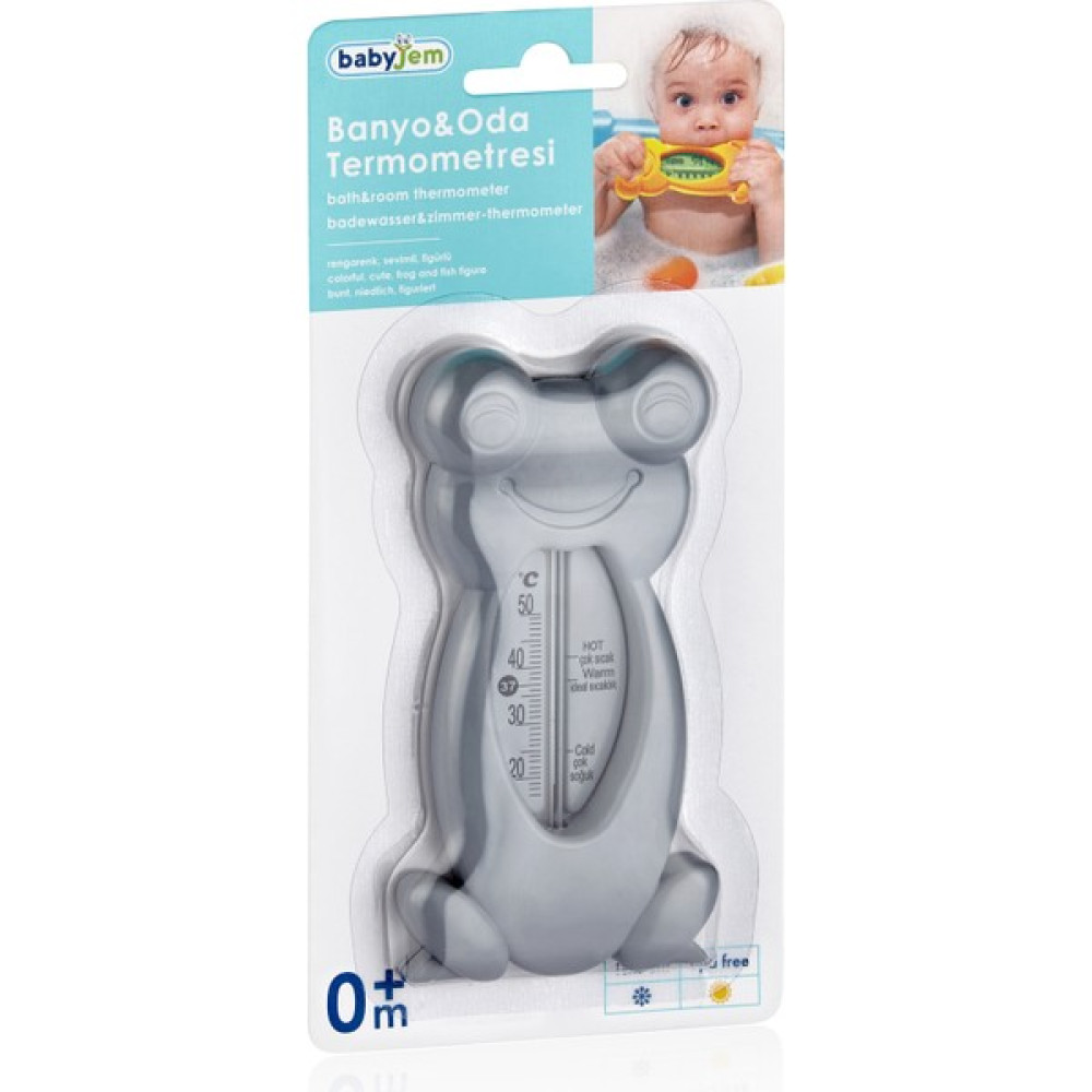 Baby Jem Kurbaga Banyo&oda Termometresi - Gri Bebek Banyo Termometresi Fiyatı