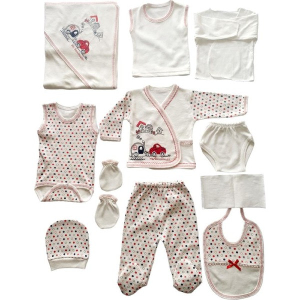 Baby Kids Colors Arabalı Trenli 11'li Hastahane Çıkışı Yeni Doğan Zıbın Set Bebek Hastane Çıkışı Fiyatı