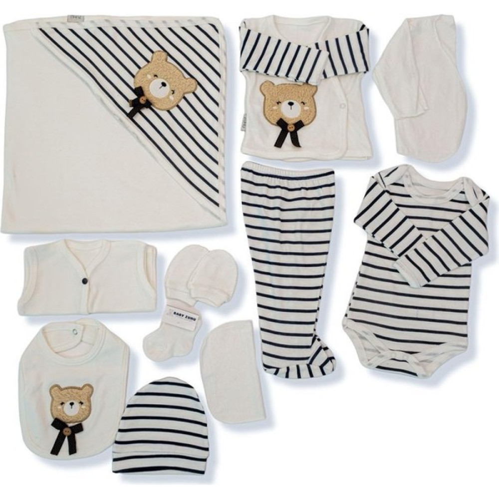 Baby Kids Colors Hastahane Çıkışı 11'li Organik Lüks Anti Alerjik Yeni Doğan Zıbın Seti Bebek Hastane Çıkışı Fiyatı