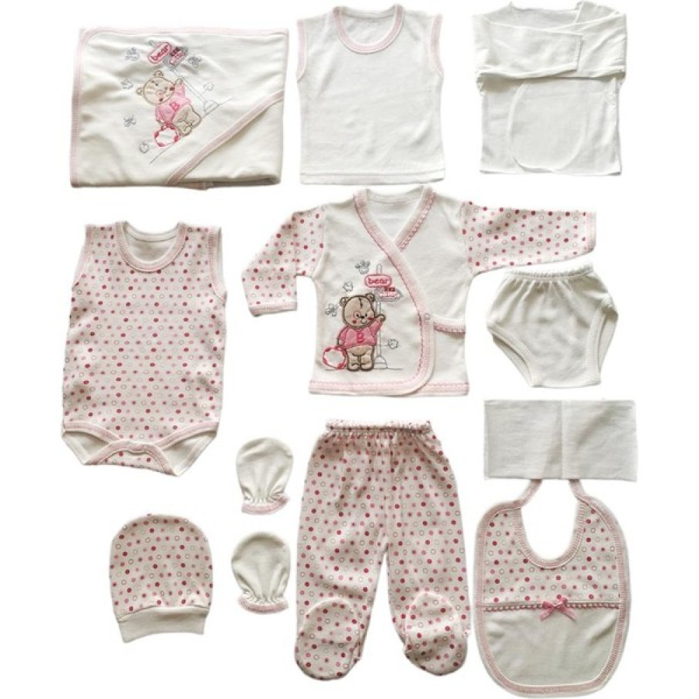 Baby Kids Colors Yeni Doğan Çantalı Ayı Hastahane Çıkışı 11LI Zıbın Seti Bebek Hastane Çıkışı Fiyatı