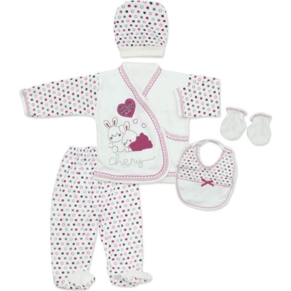 Baby Kids Colors Yenidoğan Bebek 5'li Hastahane Çıkış Seti Bebek Hastane Çıkışı Fiyatı