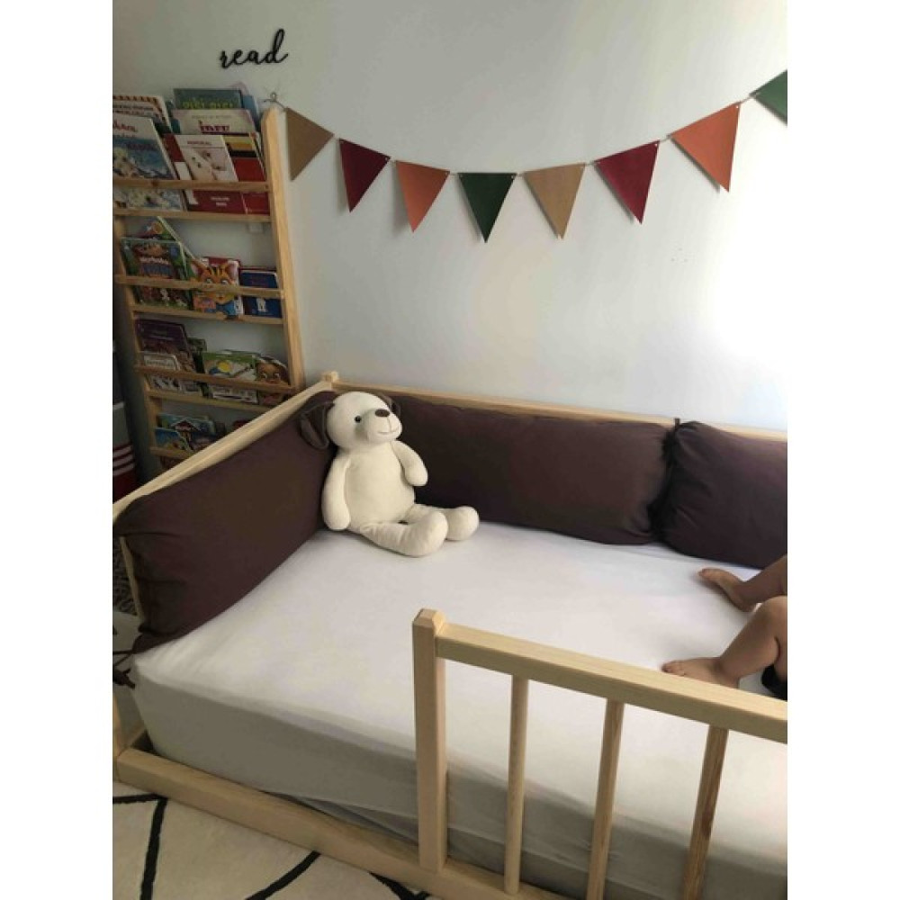 Baby Kinder Elegant Doğal Montessori Bebek ve Çocuk Karyolası - 90 x 190 cm - Çam Karyola Fiyatı
