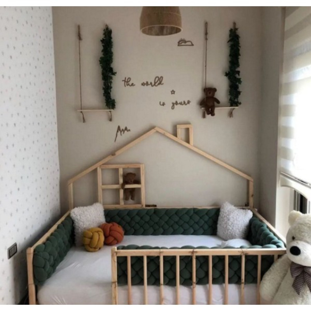 Baby Kinder Fancy Doğal Montessori Bebek ve Çocuk Karyolası - 70 x 130 cm - Çam Karyola Fiyatı