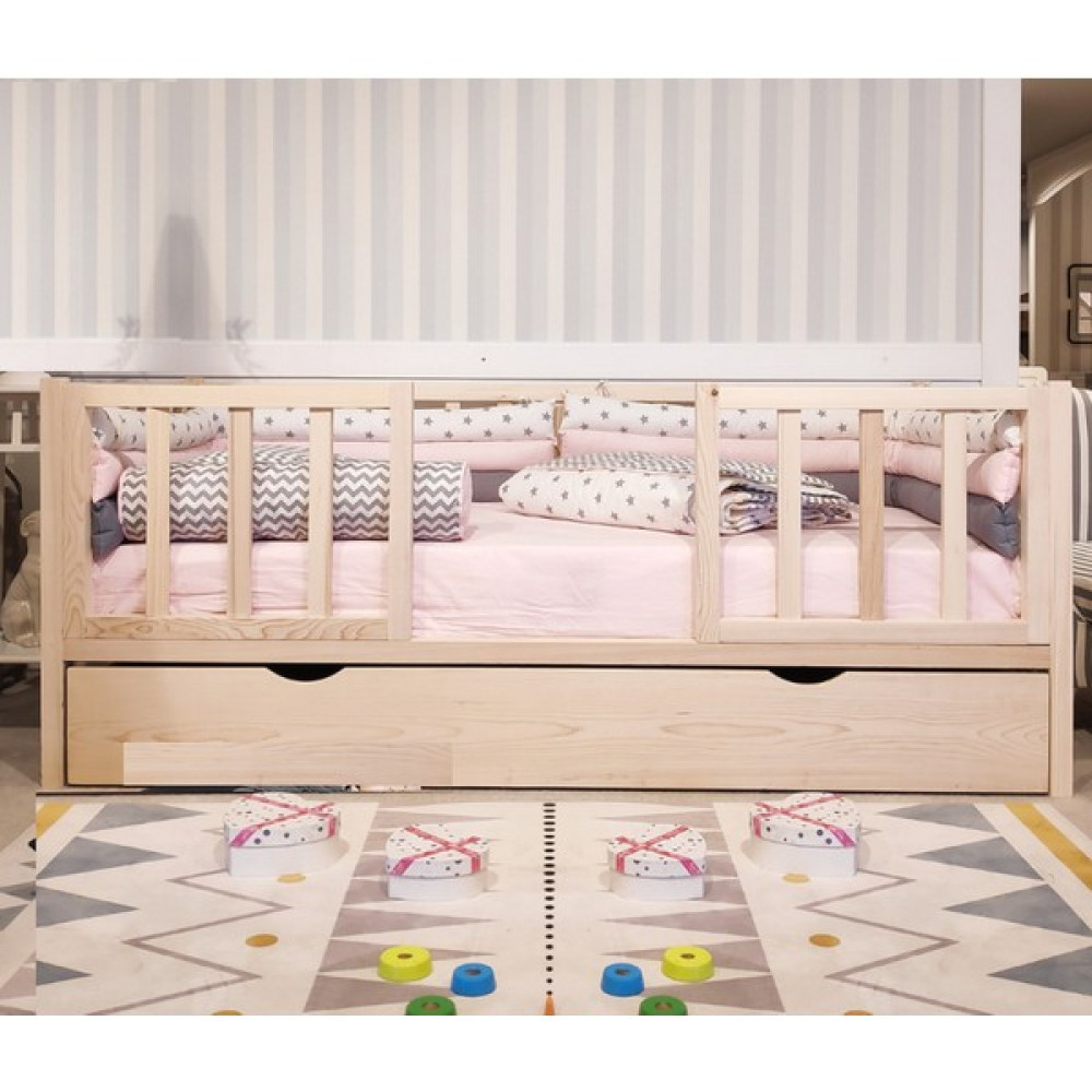 Baby Kinder Selfgen Doğal Montessori Bebek ve Çocuk Karyolası - 120 x 200 cm - Çam Karyola Fiyatı