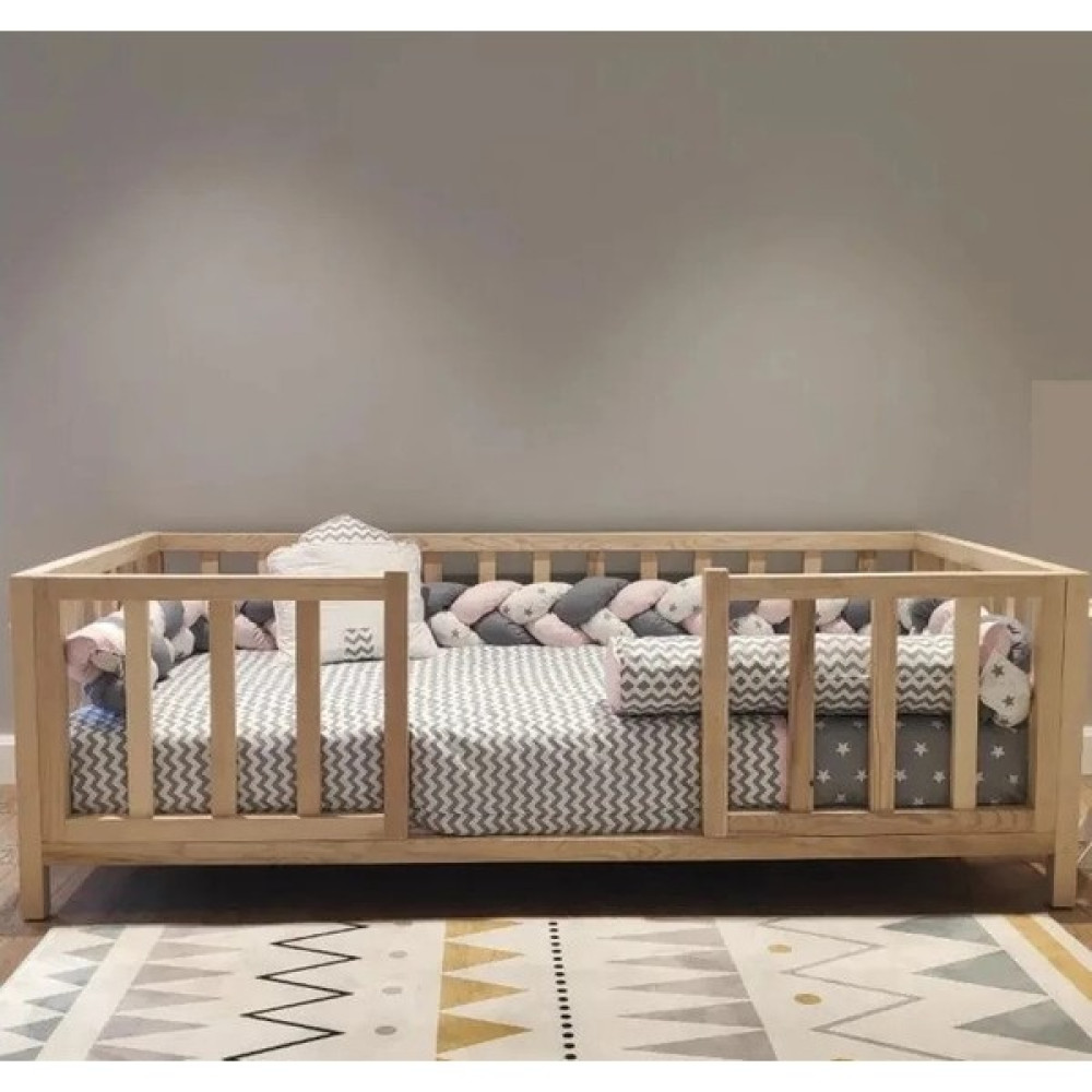 Baby Kinder Singular Montessori Doğal Bebek ve Çocuk Karyolası - 90 x 190 cm - Çam Karyola Fiyatı