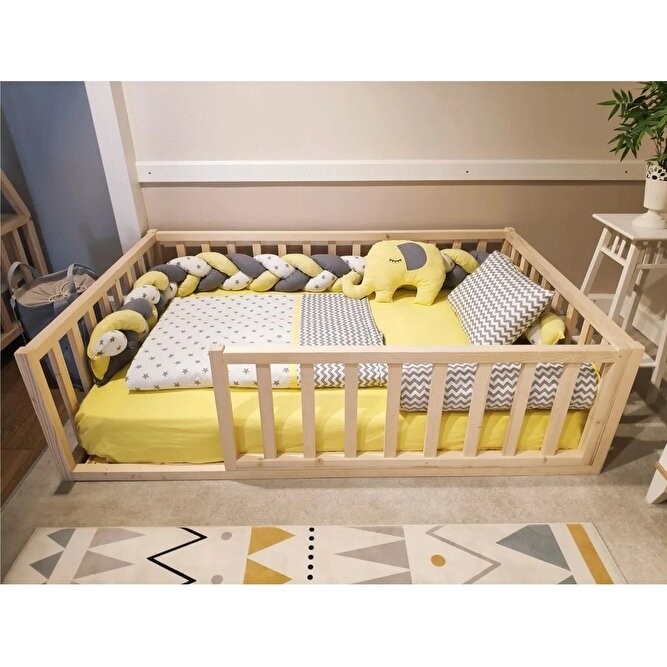 Baby Kinder Trendy Montessori Doğal Bebek ve Çocuk Karyolası - 100 x 200 cm SSD / Solid State Drive Fiyatı