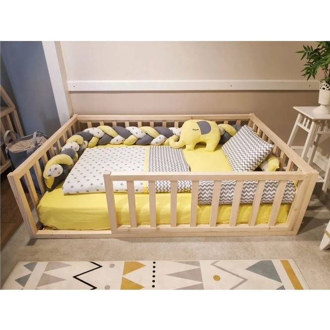 Baby Kinder Trendy Montessori Doğal Bebek ve Çocuk Karyolası - 90 x 200 cm SSD / Solid State Drive Fiyatı