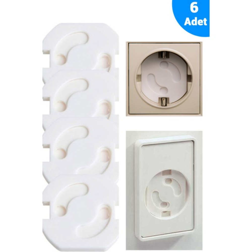 Baby Lock 6 Adet Priz Kapatma Priz Koruyucu Emniyet Kilidi Çocuk Güvenlik Bebek Güvenlik Fiyatı