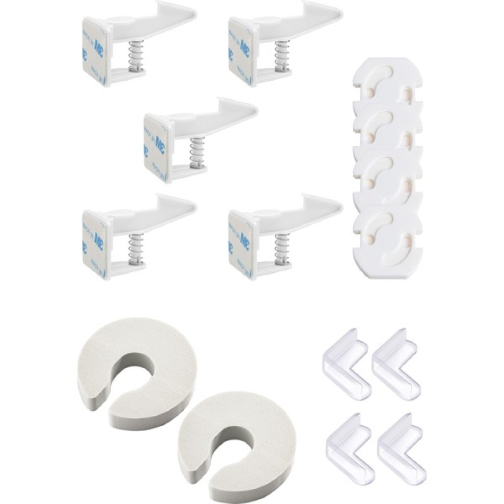 Baby Lock Bebek Çocuk Güvenlik Seti, 5 Çekmece Dolap Kilidi, 4 Köşe Koruyucu ve 6 Priz Koruyucu, 2 Kapı Koruyucusu Bebek Güvenlik Fiyatı