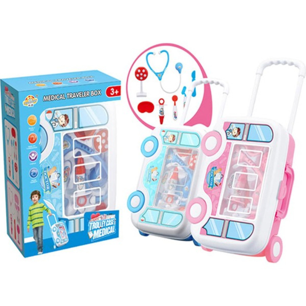 Baby Londy Çek Çek Çantalı 7 Parçalı Eğitici Doktor Oyun Seti Pembe Oyun Seti Fiyatı
