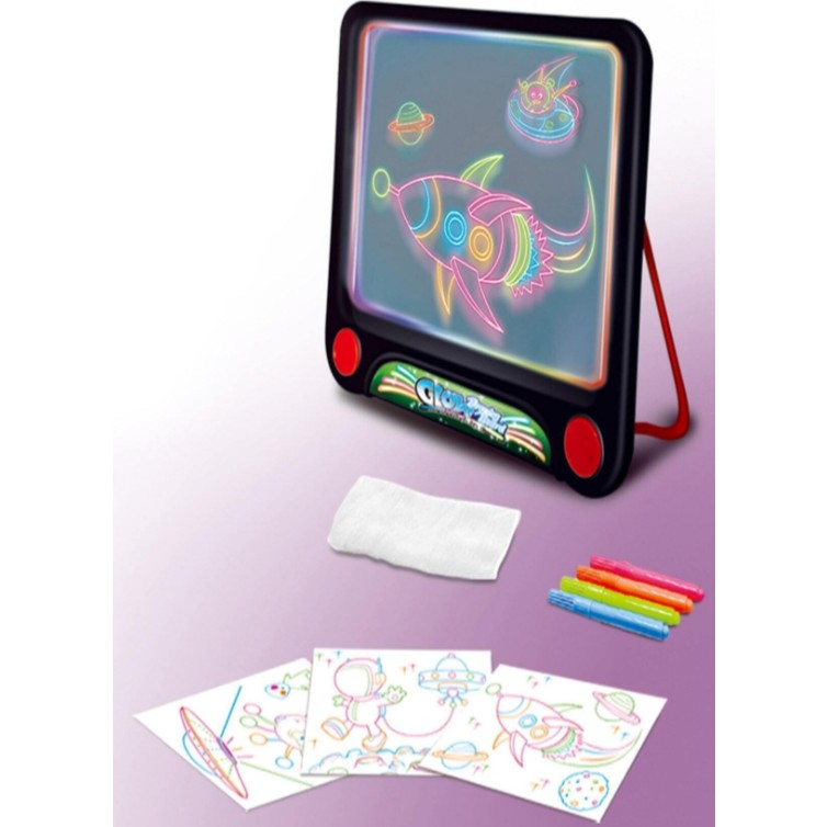Baby Londy Glow Akıllı Çizim Tahtası Oyun Seti 4 Farklı Neon Kalem ile Çok Renkli Eğlence Diğer Fiyatı