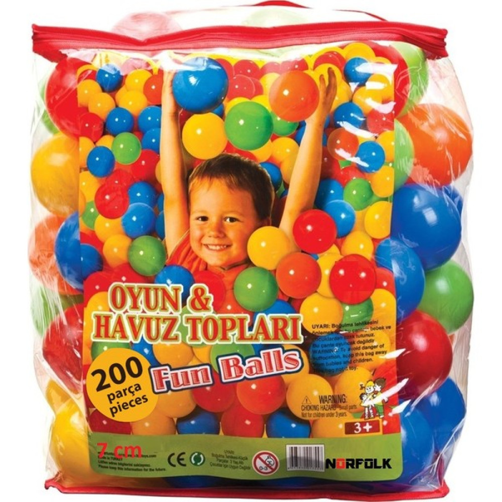 Baby Marine Oyun Havuzu Topları 7 cm 200'lü - Şişme Havuz Topu - Torbada Açık Hava, Deniz ve Spor Oyuncakları Fiyatı
