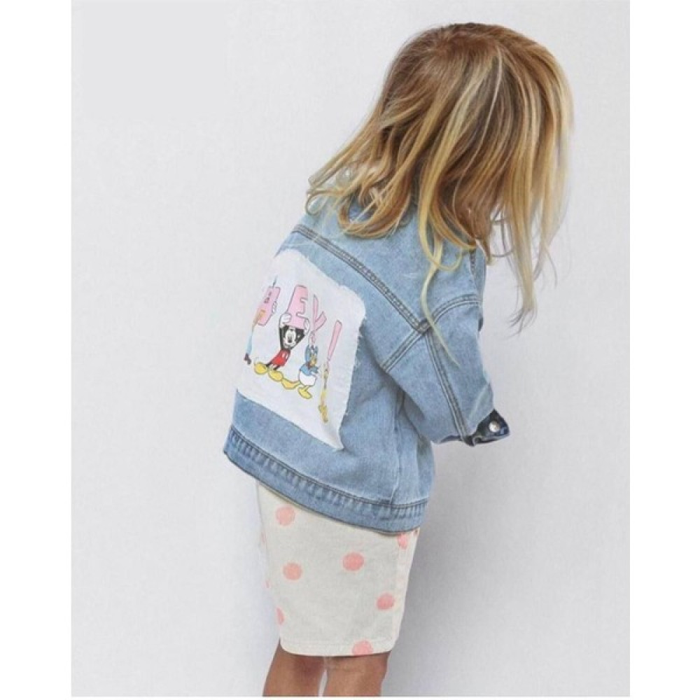 Baby Mavi Denim Hey Mickey Mousse Kız Çocuk Kot Ceket Mavi Mavi 4 Yaş Kadın / Kız Kız Çocuk Mont Fiyatı
