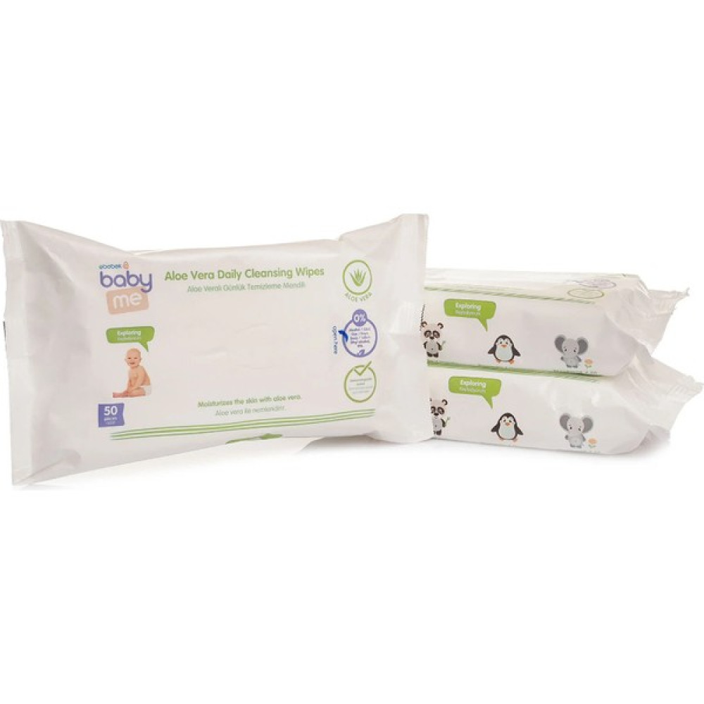 Baby Me  Günlük Temizleme Mendili Aloeveralı 3*50 Bebek Bakım Fiyatı