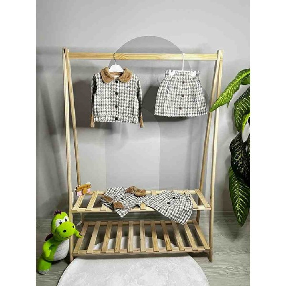 Baby Me Kids Kız Çocuk Kürk Yaka Detaylı 2 Li Takım Kız Çocuk Giyim Takımı Fiyatı