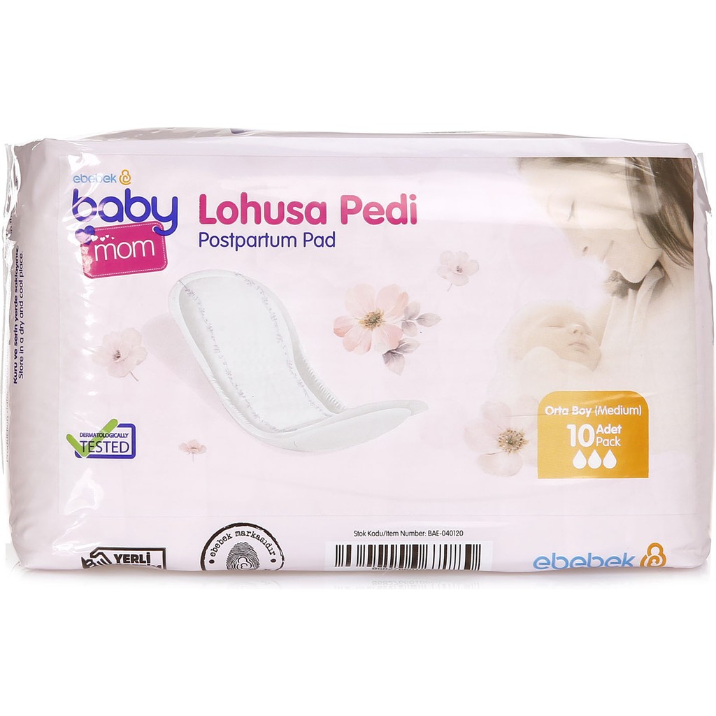 Baby Mom Lohusa Pedi 10'lu Paket Yüksek Emicilik Sızma ve Koku Önleyici Ultra İnce Rahat Kullanım SSD / Solid State Drive Fiyatı