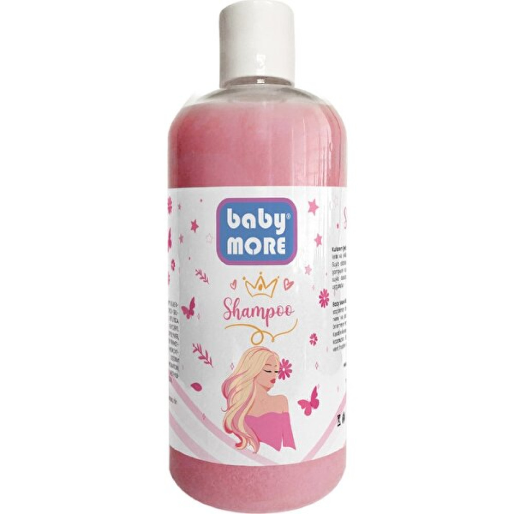Baby More Çocuk ve Genç Saç ve Vücut Şampuanı 400 ml - Şeffaf Pembe - Standart Bebek Şampuanı Fiyatı