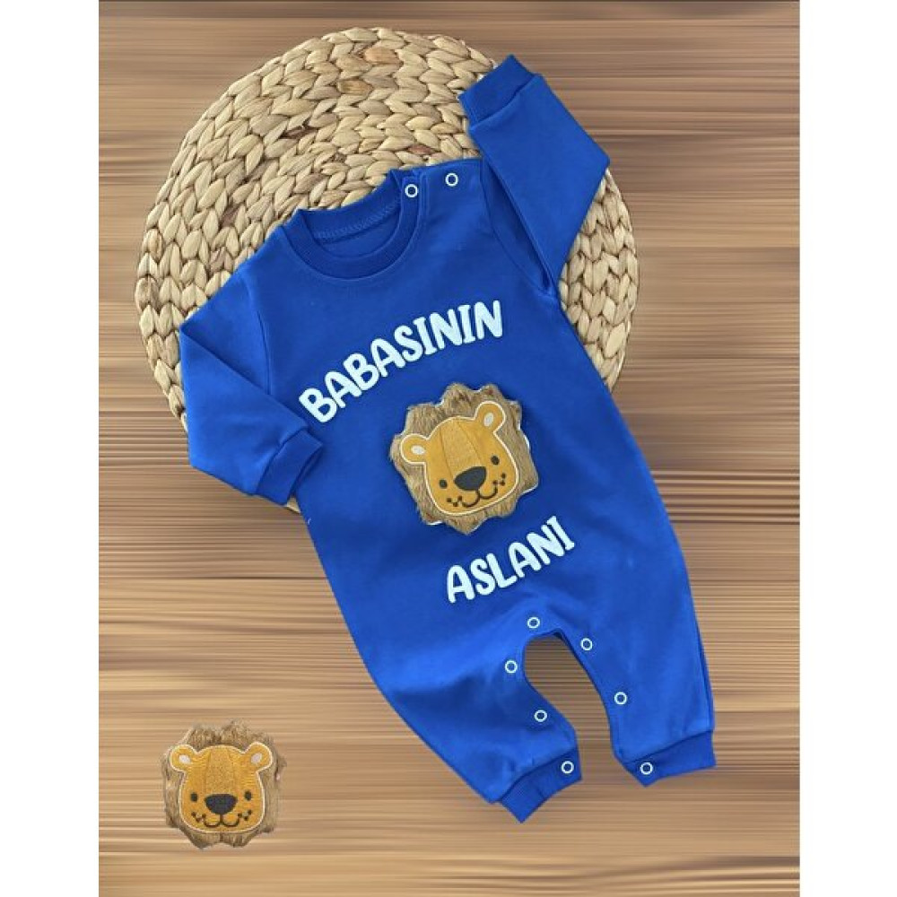Baby Mü Aslan Kabartmalı Babasının Aslanı Tulumlar Bebek Tulumu Fiyatı