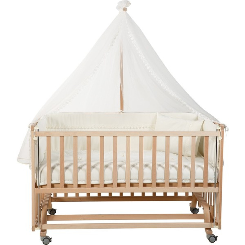 Baby Plus Doğal Ahşap Karyola 70X130 cm - 70 x 130 cm - Beyaz Karyola Fiyatı