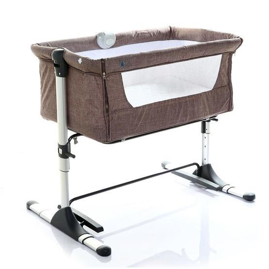 Baby&Plus Safe Side Kahverengi Anne Yanı Beşiği