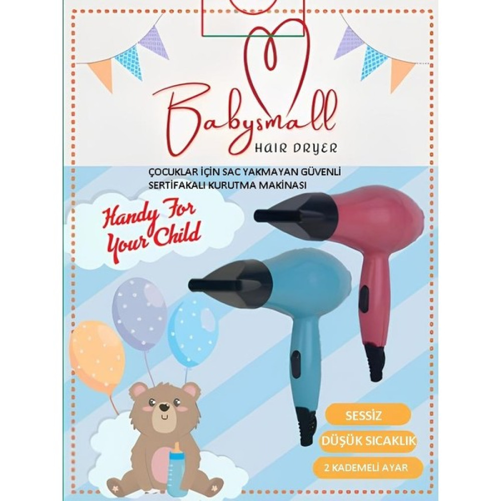 Baby Small Babysmall Bebek ve Çocuk Sac Kurutma Makinesi Yerli Üretim Sertifikalı - Mavi Saç Kurutma Makineleri Fiyatı