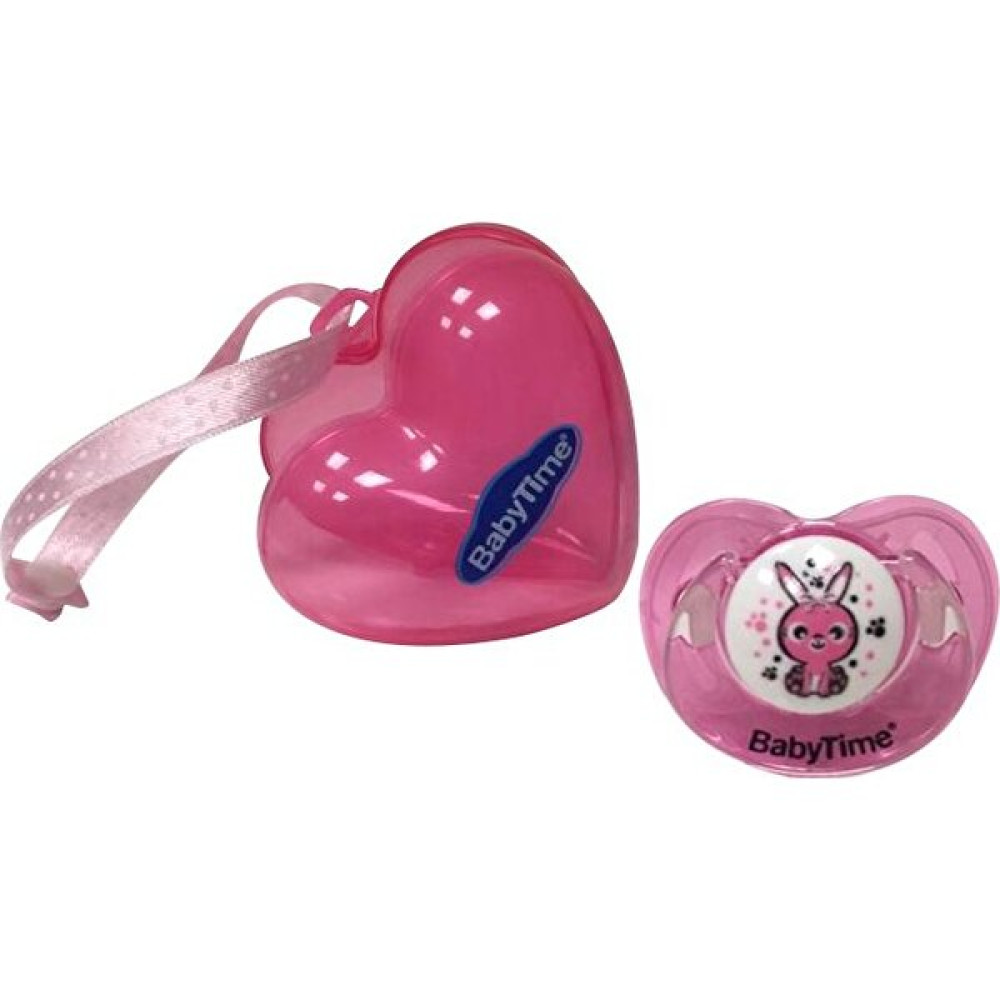 Baby Time BT506 Emzik ve Saklama Kabı Kalpli No:1 - Pembe Emzik Aksesuarı Fiyatı